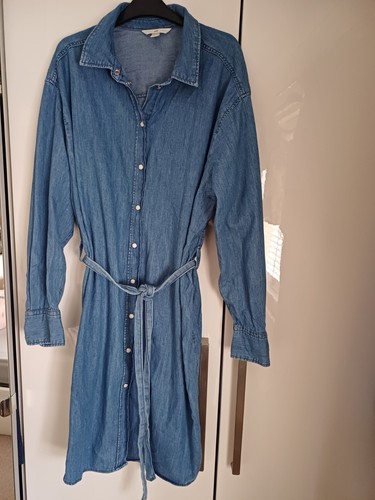 Denim shirt dress - denim, size