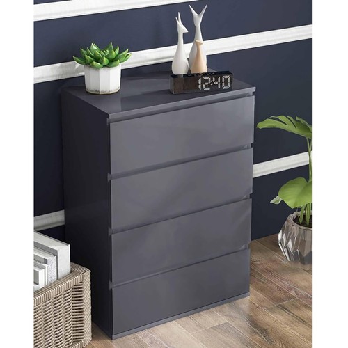 Chest drawers high gloss - chest,