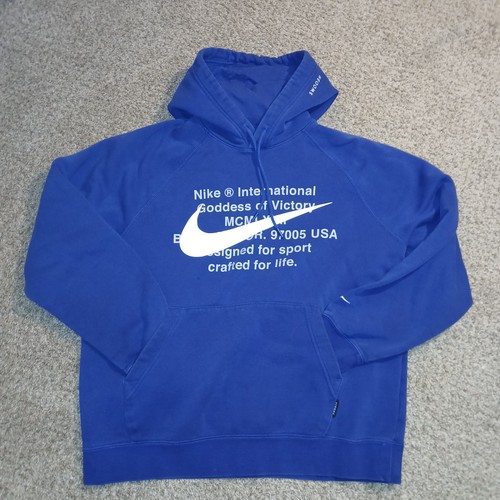 Nike blue hoodie size - size, l