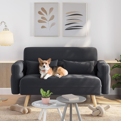 116cm fabric seater - fabric, loveseat