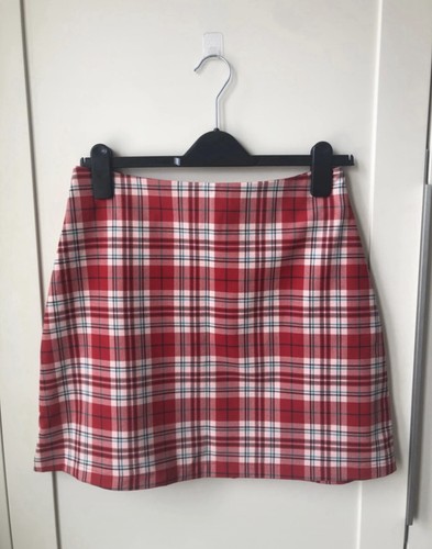 Monki womens red - monki, tartan