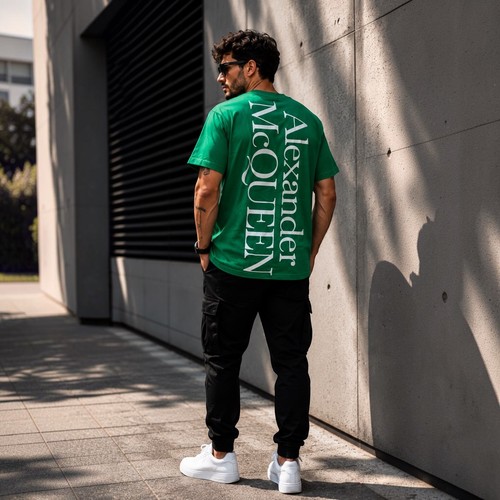 Alexander mcqueen green - alexander, logo