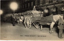 Old postcard Paris 1st Rue de