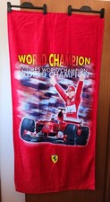 Ferrari Michael Schumacher F1 World Champion Printed Cotton Beach Towel New