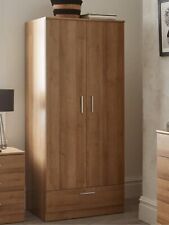 Panama 2 Door 1 Drawer Wardrobe Oak Stylish and Functional Bedroom Storage
