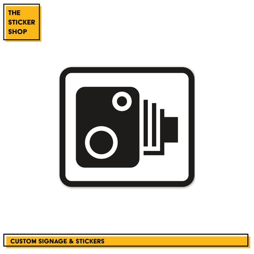 Speed camera sign vinyl - sign,