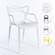NICHES Masters Dining Chairs Kitchen Outdoor/Indoor Black White Grey Yellow