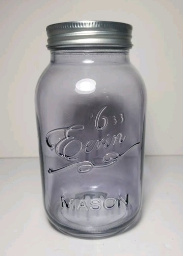 Eerin purple mason jar 633 - purple,