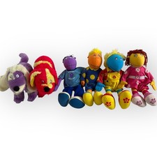 Vintage Tweenies Plush Full Set Fizz, Bella, Milo, Jake, Izzles & Doodles 1998