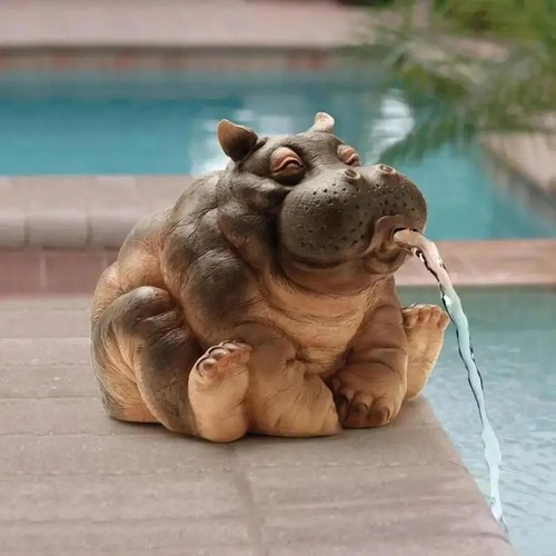 New hippo decor - hippo, spitter