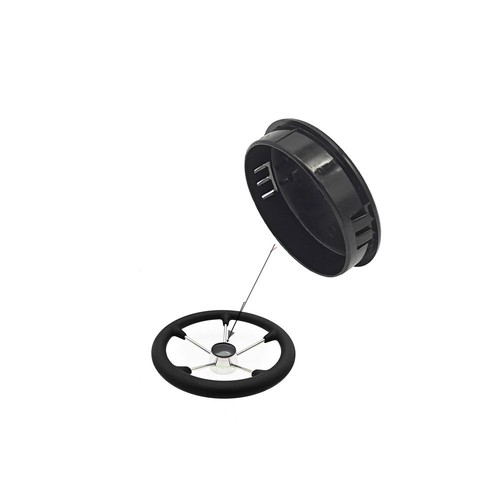 Inch black pc steering - black,
