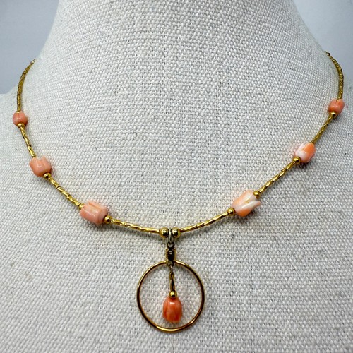 Angel skin coral necklace - skin,