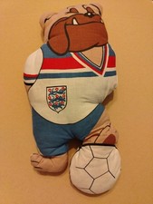 Football Bulldog Bobby England Mascot World Cup 1982 Spain Soft Toy Fabric Leeds