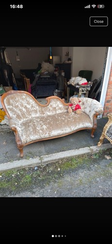 Antique chaise lounge sofa - lounge,
