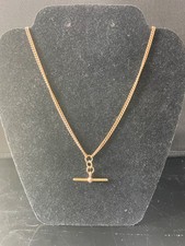 9ct gold albert chain & T bar