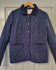 Fat Face Navy Quilted Jacket