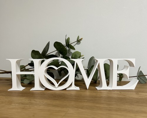 White home sign - heart, ornament