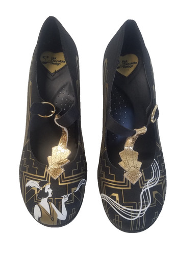 Hot chocolate design shoes - chocolate,