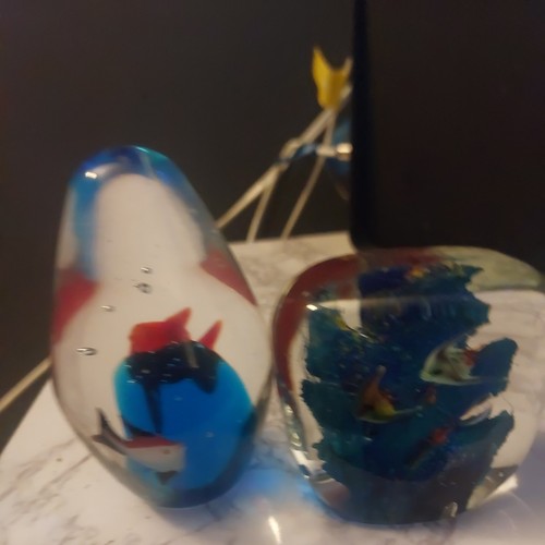 Studio glass blue - glass,