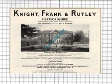 The Lordship Estate Much Hadham Hertfordshire  - 1967 House Sale Advert
