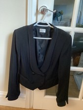 Caroline Charles Tuxedo Style Black Jacket Size 14