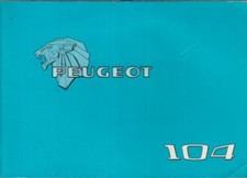 PEUGEOT 104 104GL 104SL 104S