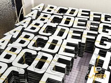 Number Plate Letters 3mm 4D 3D