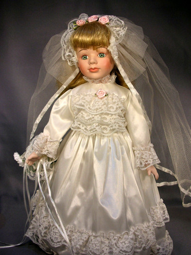 Porcelain doll - doll, 17"(43cm)
