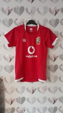 Ladies Birutish And Irish Lions Vintage Rugby Canterbury T Shirt Size 14.