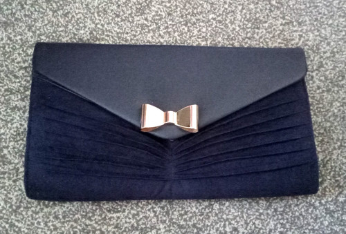 Navy blue clutch - navy,