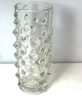 VINTAGE GLASS VASE SKLO UNION