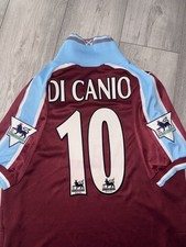 West Ham 1999/01 Original Di Canio #10 Home Shirt Original Patches Name Set Rare