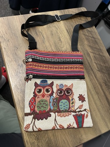Owl tote bag cross body - tote,