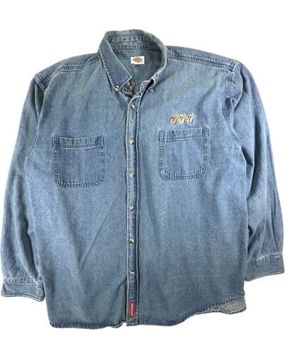 Dickies denim button - dickies, shirt