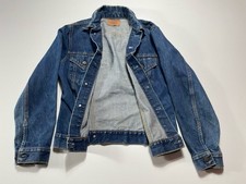 Vtg Levi’s 70505 Big E Denim Trucker Jacket 1960s 70s USA Made Type III Dark 423