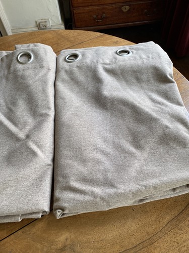 Dunelm pair brown curtains - of,