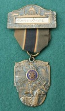 1940 22rd NATIONAL CONVENTION AMERICAN LEGION BOSTON MA BADGE PAUL REVERE  NEAL