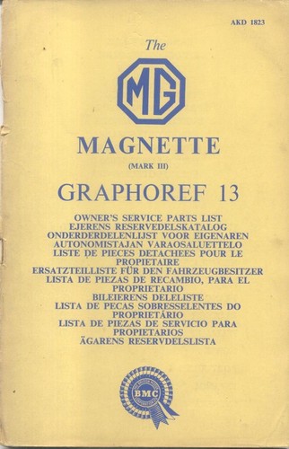 Magnette mark iii original - mg,