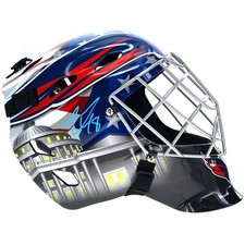 Logan Thompson Autographed Washington Capitals Goalie Mask IGM COA Helmet Signed