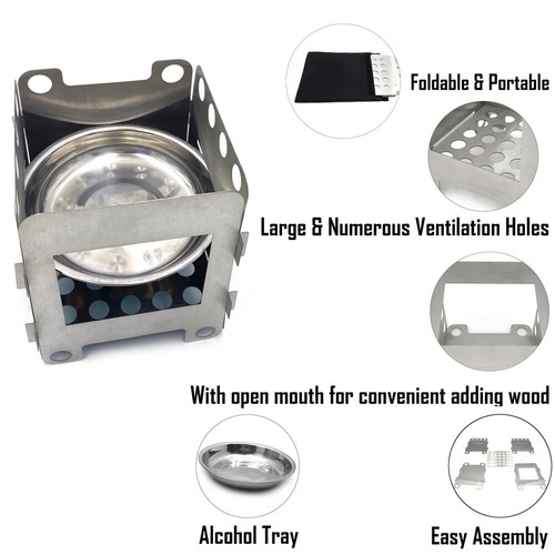 Portable camping wood - portable, stove