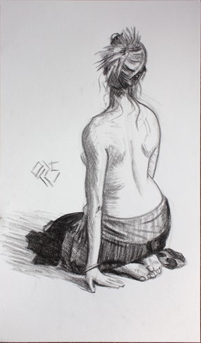 Original female charcoal - original,