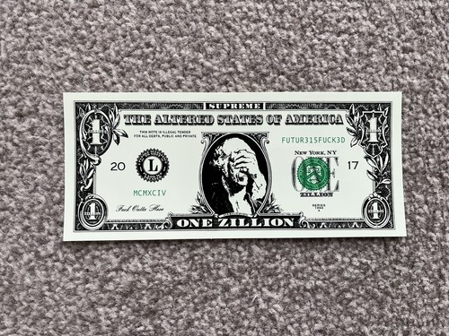 Supreme fw17 dollar sticker - supreme,