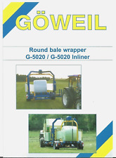 Goweil Round Bale Wrapper G-5020 Late 2000s UK Market Foldout Sales Brochure