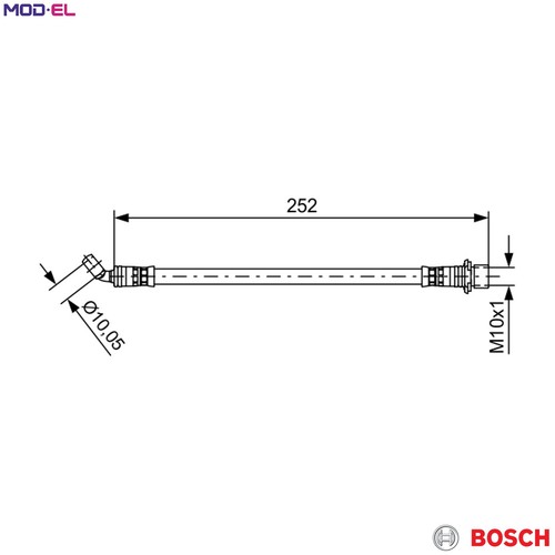 Brake hose 987 481 662 - hose,