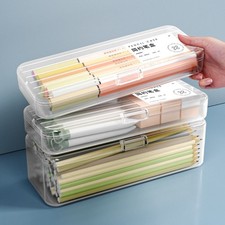 Plastic stationery box - plastic,
