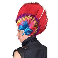 Leogony Punk Mohican Wig