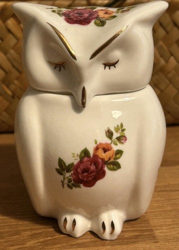 Aston bone china owl - , vintage