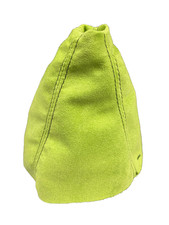 Gear Stick Shift Gaiter For Saab 93 9-3 2003+ Lime Green Suede Black Stitching