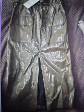 ZARA PATENT FAUX LEATHER MIDI