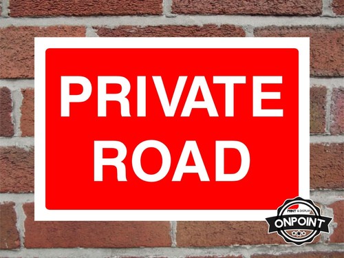 Private road aluminium - private,
